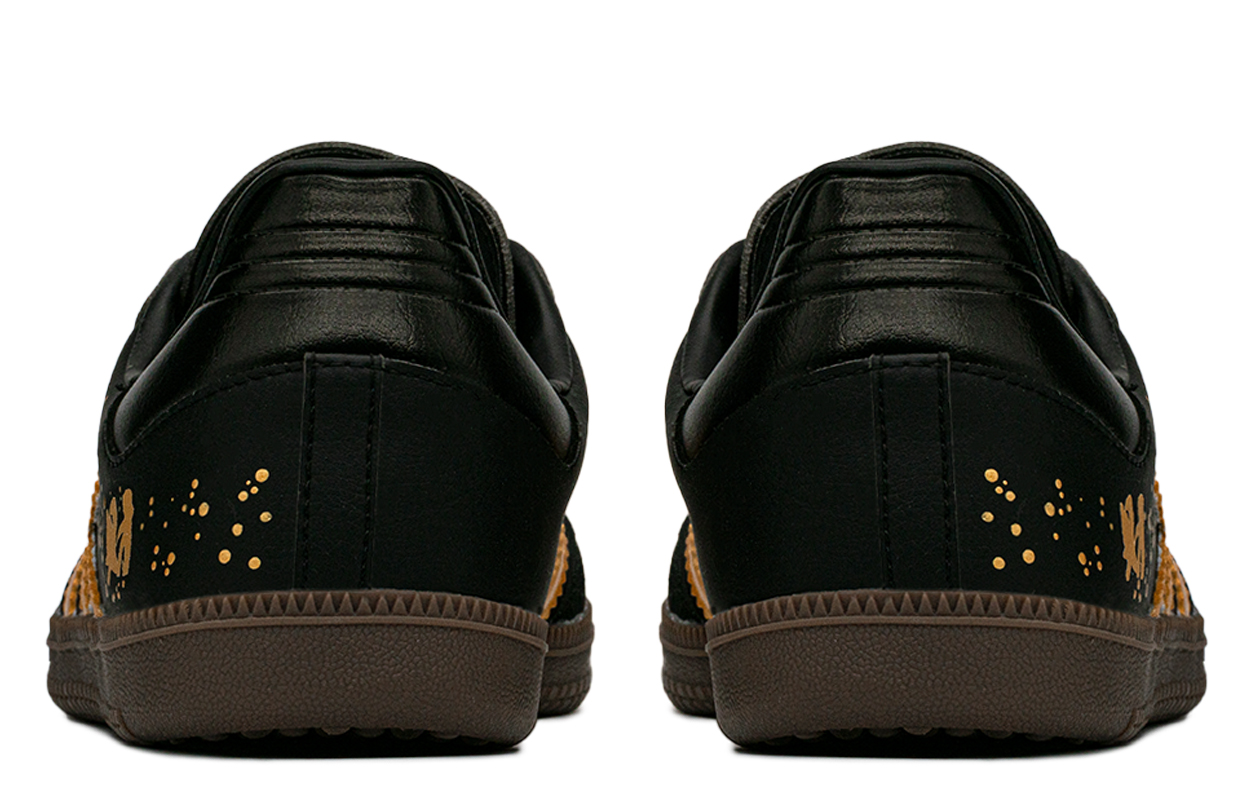 Purchase [Kasot Adat] adidas Samba 'Kotak Hadiah Percikan Emas Hitam' B75807(TeamA-财源滚滚S-BOX)