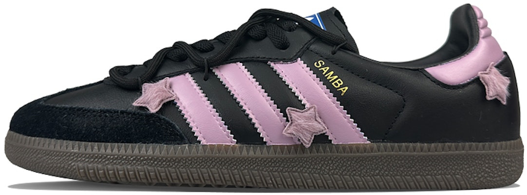 아디다스 삼바 '블랙 퍼플 스타리' 커스텀 슈즈 B75807(Team40-植绒星星海紫S-BOX) Order 아디다스 삼바 '블랙 퍼플 스타리' 커스텀 슈즈 B75807(Team40-植绒星星海紫S-BOX)