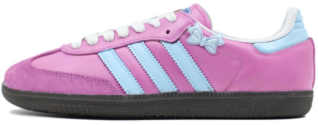 【客製化球鞋】 adidas originals Samba 球場藝術家 藍莓之約 甜辣風 防滑耐磨 低筒 板鞋 男女款 粉藍 Order 【客製化球鞋】 adidas originals Samba 球場藝術家 藍莓之約 甜辣風 防滑耐磨 低筒 板鞋 男女款 粉藍