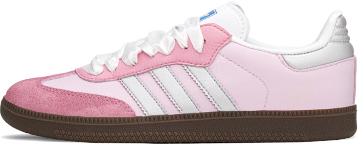 【客製化球鞋】 adidas originals Samba 編織布料 FZBB 清新主題 可愛 貓咪 甜點 配搭 低筒 拖鞋 男女皆宜 粉紅白色 Order 【客製化球鞋】 adidas originals Samba 編織布料 FZBB 清新主題 可愛 貓咪 甜點 配搭 低筒 拖鞋 男女皆宜 粉紅白色