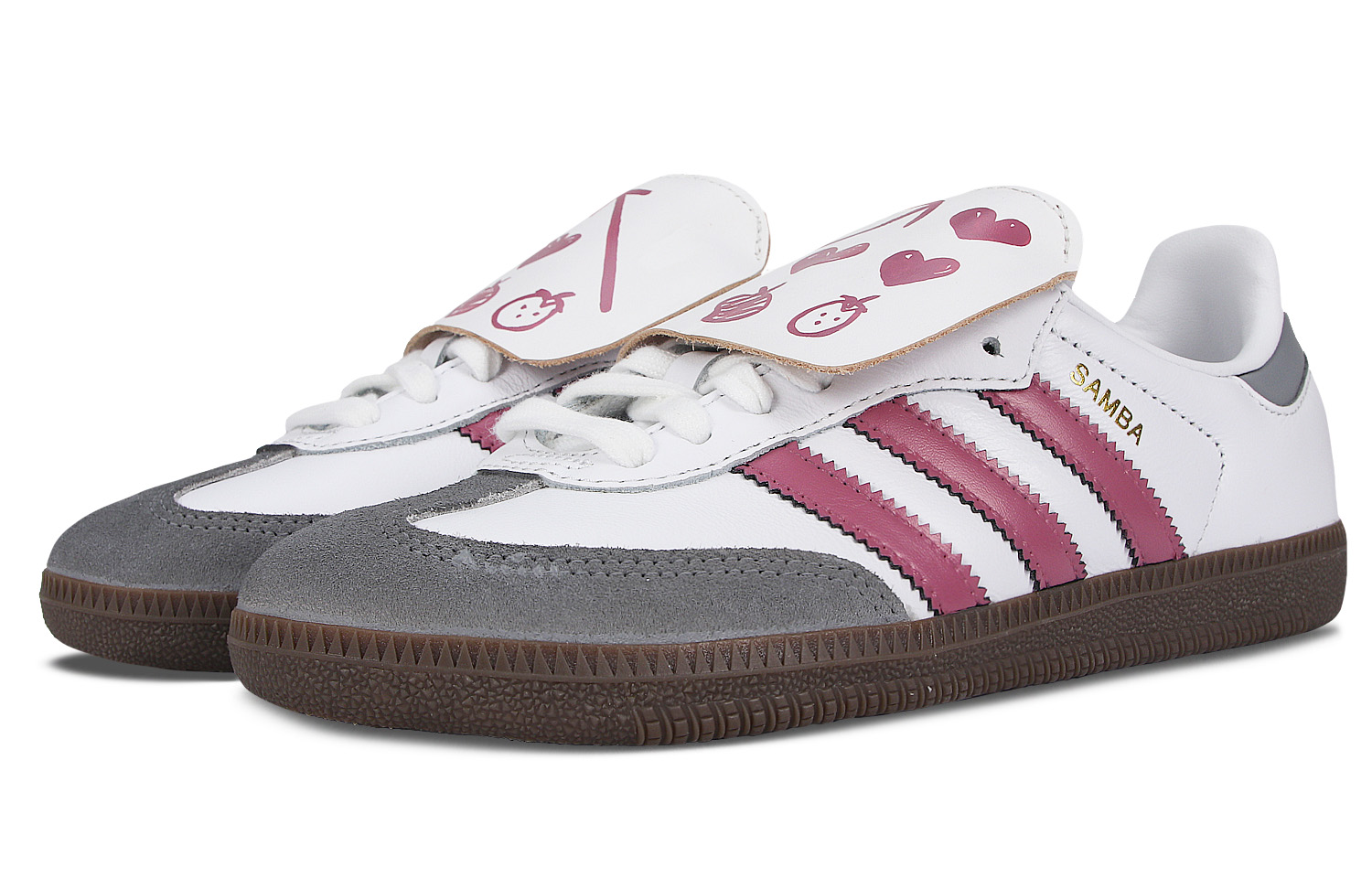 Shop [定制鞋款] 阿迪达斯Samba '心形草莓' B75806(Team115-爱心草莓)