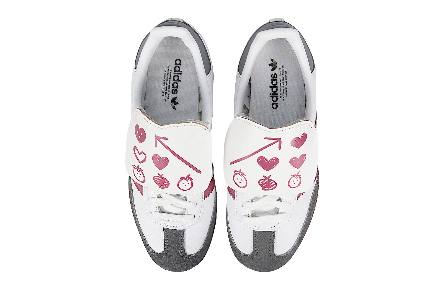 Purchase [定制鞋款] 阿迪达斯Samba '心形草莓' B75806(Team115-爱心草莓)