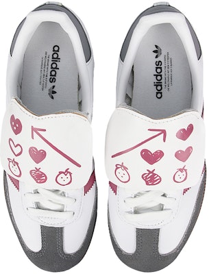 【客製球鞋】adidas originals Samba 愛心草莓 織物合成皮 翻蓋鞋舌 潮流 防滑耐磨輕便 低筒 板鞋 男女同款 白灰粉 Purchase 【客製球鞋】adidas originals Samba 愛心草莓 織物合成皮 翻蓋鞋舌 潮流 防滑耐磨輕便 低筒 板鞋 男女同款 白灰粉