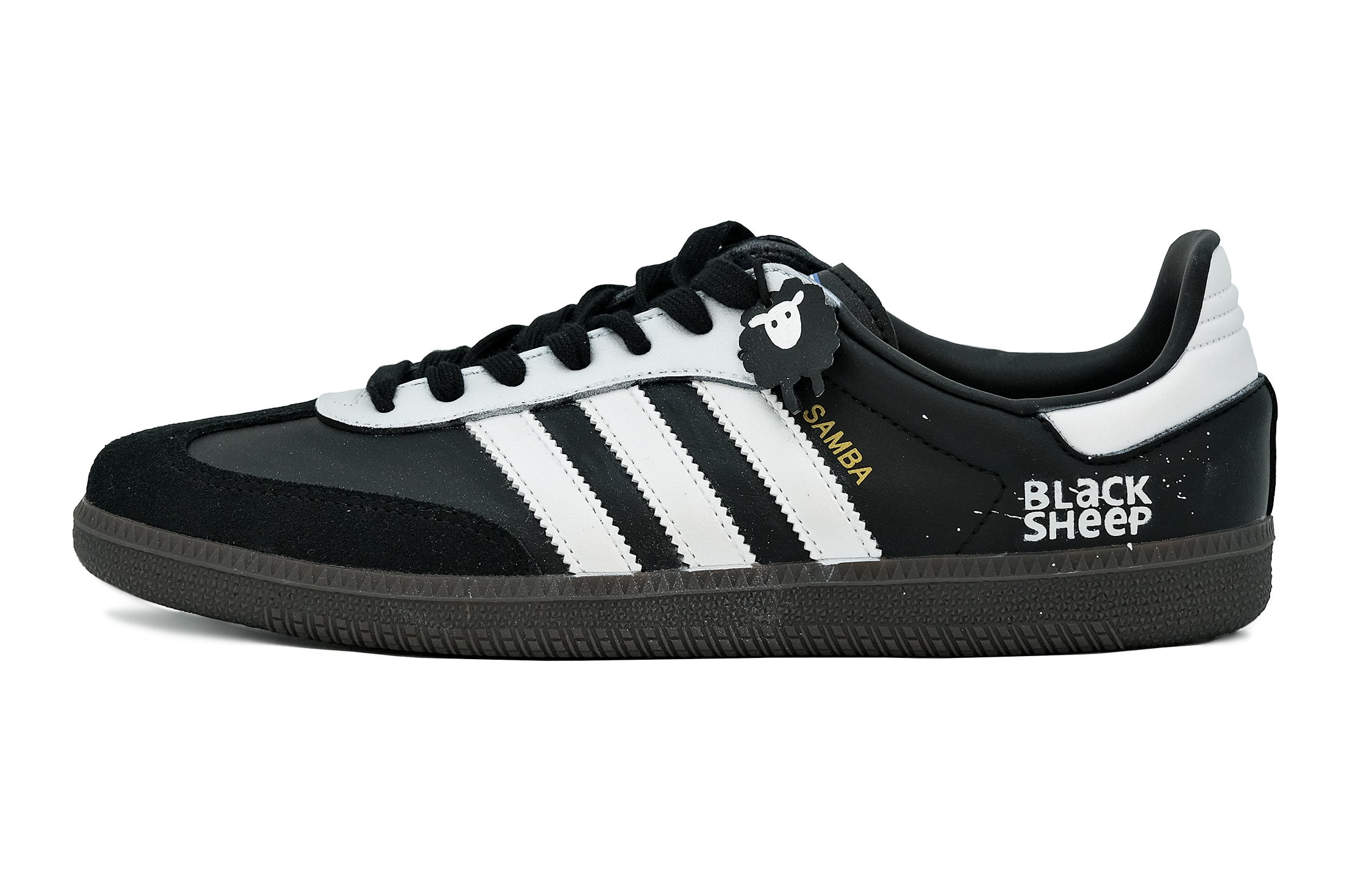 Order 【訂製球鞋】adidas Samba 考拉派對 黑羊王子 經典百搭 潮流可愛 美式復古 ins風 低筒 板鞋 男女款 黑色