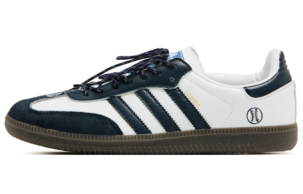 【訂製球鞋】adidas Samba 復古街頭藍 手提袋 簡潔 時尚 小眾 手繪 防滑耐磨 低筒 板鞋 男女同款 藏青白 Lookbook 【訂製球鞋】adidas Samba 復古街頭藍 手提袋 簡潔 時尚 小眾 手繪 防滑耐磨 低筒 板鞋 男女同款 藏青白
