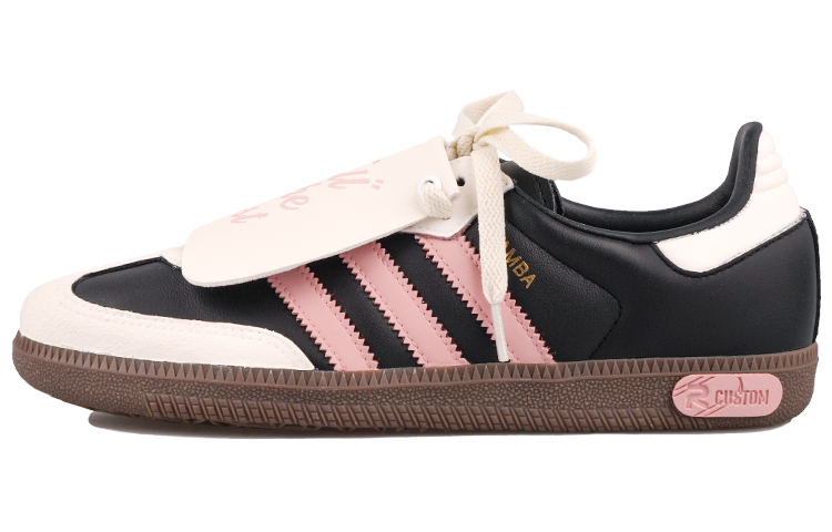 Order [Sepatu Kustom] adidas Samba 'Neon Sweetheart Hitam Merah Muda' B75807(Team27-男女同款霓虹甜心S-BOX)