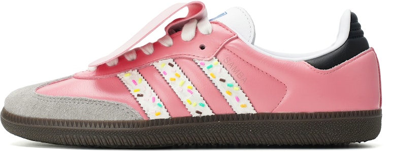 아디다스 삼바 '핑크 도넛 Y2K' 커스텀 슈즈 B75806(Team35-粉白彩粒) Buy 아디다스 삼바 '핑크 도넛 Y2K' 커스텀 슈즈 B75806(Team35-粉白彩粒)