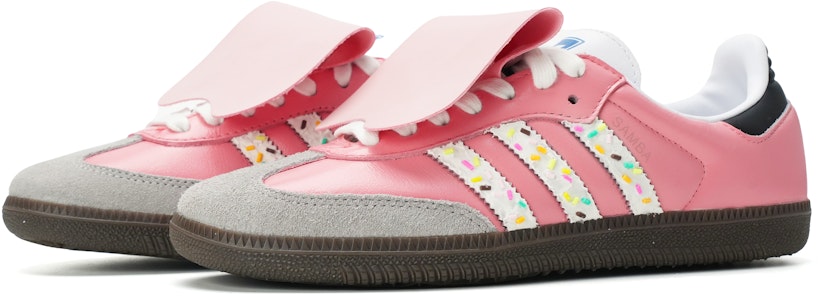 아디다스 삼바 '핑크 도넛 Y2K' 커스텀 슈즈 B75806(Team35-粉白彩粒) Shop 아디다스 삼바 '핑크 도넛 Y2K' 커스텀 슈즈 B75806(Team35-粉白彩粒)