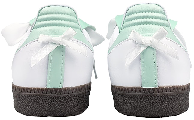 아디다스 삼바 '봄의 속삭임 - 민트그린' (커스텀 슈즈) B75806(Team116-绿花朵双鞋舌BOX) Details for 아디다스 삼바 '봄의 속삭임 - 민트그린' (커스텀 슈즈) B75806(Team116-绿花朵双鞋舌BOX)