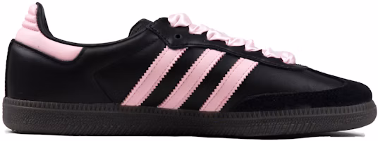 【訂製球鞋】 adidas originals Samba OG 甜酷Y2K 絲帶鞋帶 簡約時尚 防滑耐磨 低筒 健步鞋 男女款 黑粉 Order 【訂製球鞋】 adidas originals Samba OG 甜酷Y2K 絲帶鞋帶 簡約時尚 防滑耐磨 低筒 健步鞋 男女款 黑粉