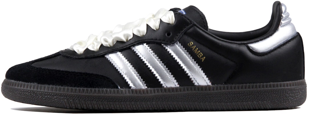 아디다스 삼바 OG '블랙 실버 실크 레이스' (커스텀) B75807(TeamJ-酷炫黑银) Buy 아디다스 삼바 OG '블랙 실버 실크 레이스' (커스텀) B75807(TeamJ-酷炫黑银)