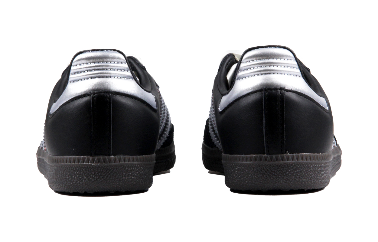 Purchase [Custom Shoes] adidas Samba OG 'Black Silver Silk Laces'