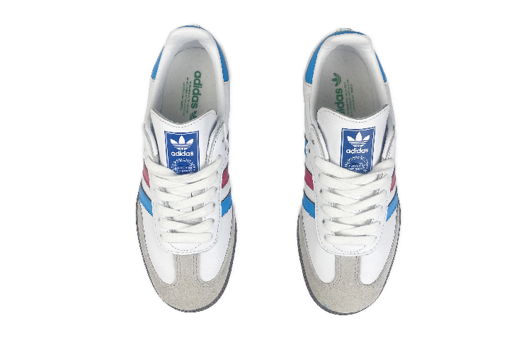 Purchase 【訂製球鞋】adidas originals Samba OG 球場精靈 文藝復古藝術 永恆 old school DH 防滑耐磨輕便 低筒 滑板鞋 男女同款 藍紅