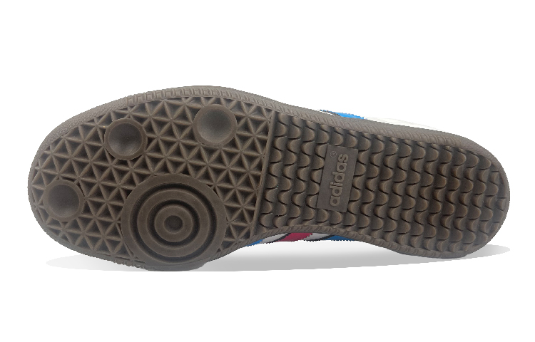 Sizing 【訂製球鞋】adidas originals Samba OG 球場精靈 文藝復古藝術 永恆 old school DH 防滑耐磨輕便 低筒 滑板鞋 男女同款 藍紅