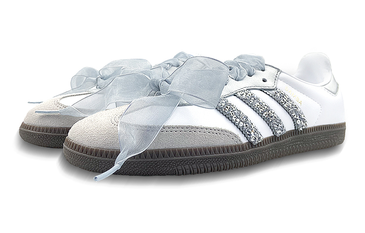 Shop [Kasur Kasut] adidas Samba OG 'Putih Kristal Impian-Perak' B75806(Team116-水晶之梦SBOX)