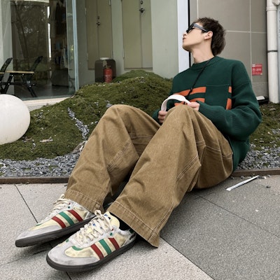 아디다스 삼바 OG '빈티지 베이지-그레이' (커스텀 슈즈) IG1024(Team162-撞色小脏鞋) 2