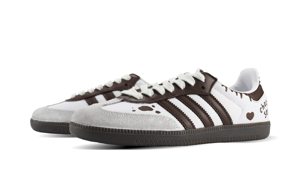 Lookbook [Kasut Custom] adidas Samba OG 'Coklat Cuci Dakwat' IG1024（TEAM119-流心巧克力）