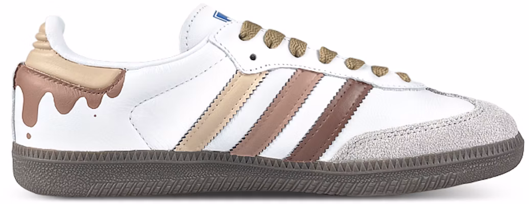 【定制球鞋】adidas originals Samba OG 禮盒 美式復古 美拉德 奶茶 低幫 板鞋 男女同款 白棕 Order 【定制球鞋】adidas originals Samba OG 禮盒 美式復古 美拉德 奶茶 低幫 板鞋 男女同款 白棕