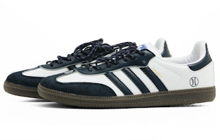 【訂製球鞋】 adidas originals SAMBA OG 復古街頭藍 簡約 時尚 小眾 手繪 防滑耐磨 低筒 滑板鞋 男女同款 藏青白 Shop 【訂製球鞋】 adidas originals SAMBA OG 復古街頭藍 簡約 時尚 小眾 手繪 防滑耐磨 低筒 滑板鞋 男女同款 藏青白