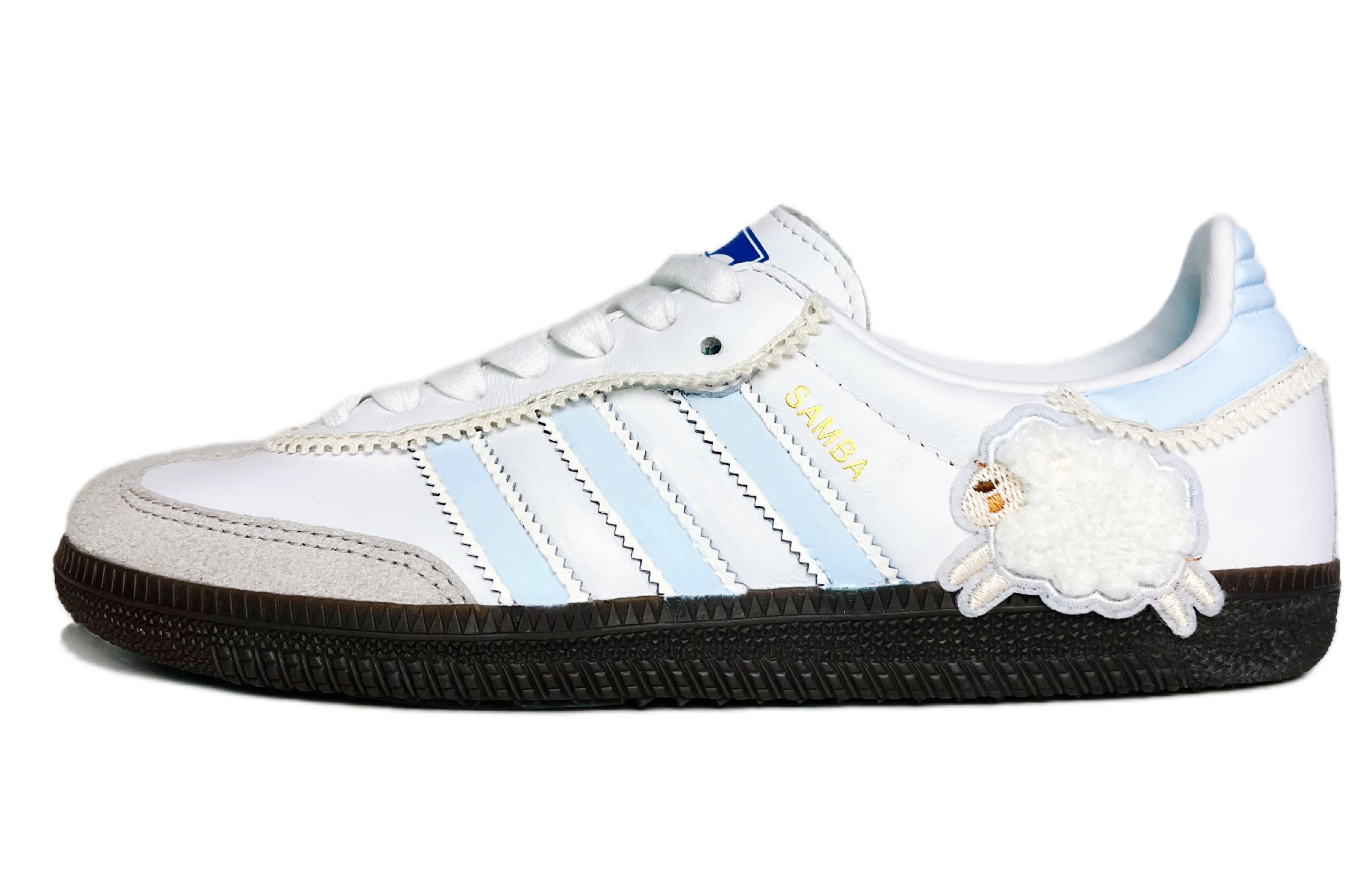 Order 【定制鞋款】阿迪达斯Samba OG '淡蓝色羊' IG1027(Team74-奶蓝绵羊少女SBOX)
