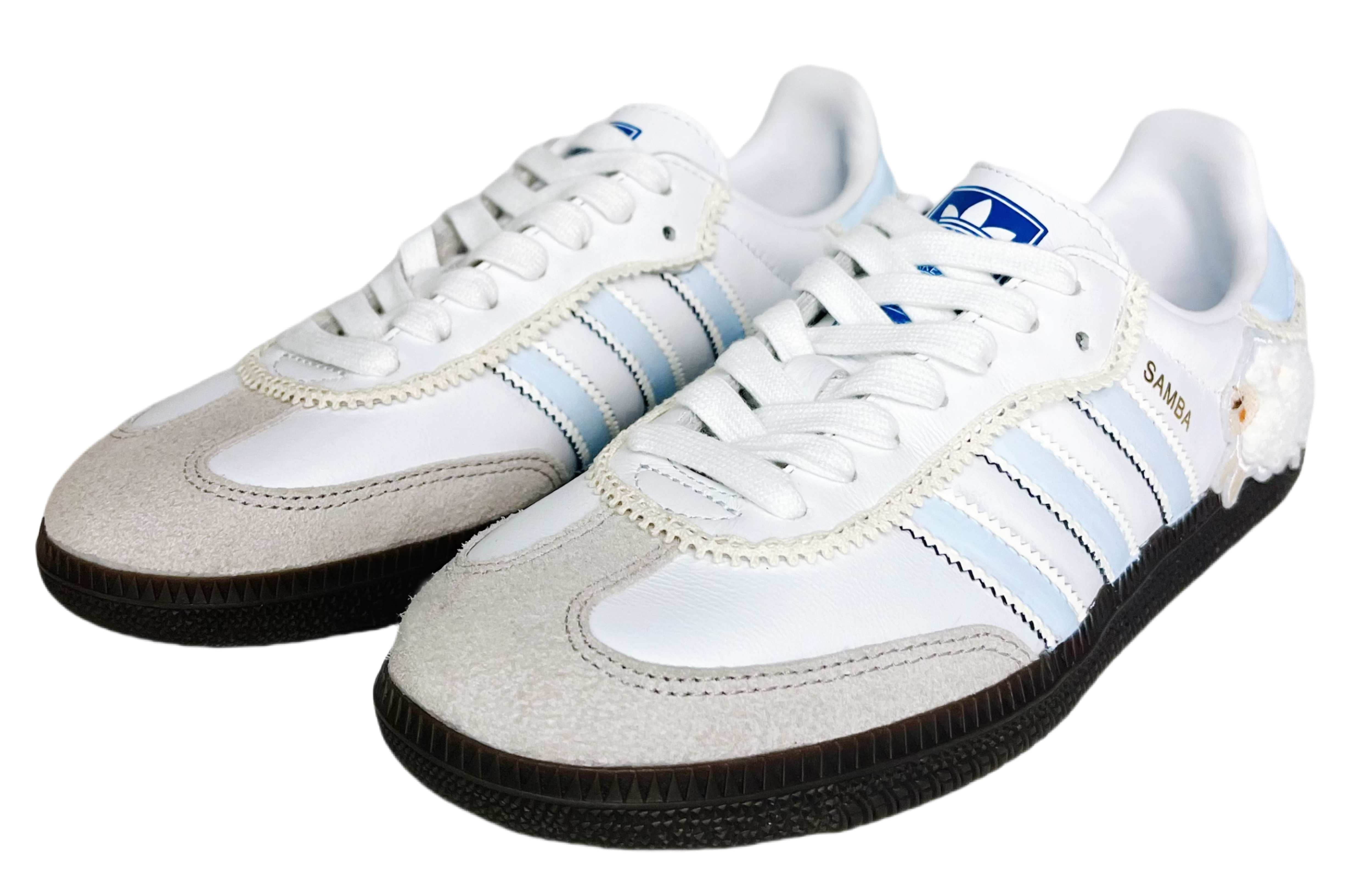 Shop 【定制鞋款】阿迪达斯Samba OG '淡蓝色羊' IG1027(Team74-奶蓝绵羊少女SBOX)