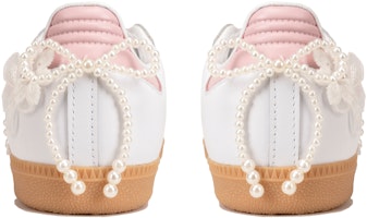 【訂製球鞋】 adidas Samba Og 珍珠緞帶 芭蕾風格 女孩 時尚 防滑 板鞋 粉白男女款 Details for 【訂製球鞋】 adidas Samba Og 珍珠緞帶 芭蕾風格 女孩 時尚 防滑 板鞋 粉白男女款