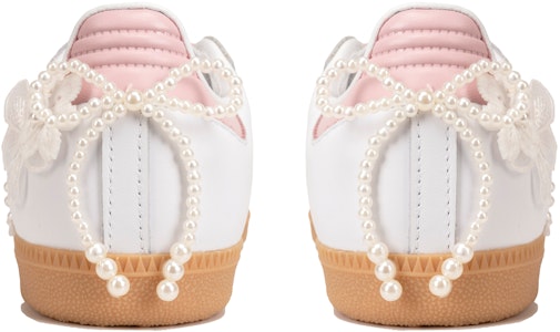 【訂製球鞋】 adidas Samba Og 珍珠緞帶 芭蕾風格 女孩 時尚 防滑 板鞋 粉白男女款 Details for 【訂製球鞋】 adidas Samba Og 珍珠緞帶 芭蕾風格 女孩 時尚 防滑 板鞋 粉白男女款
