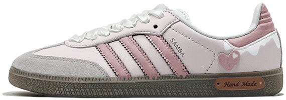 【客製化球鞋】adidas originals Samba OG 復古風 粉色愛心 限定鞋盒 低筒 板鞋 男女款 粉白 Order 【客製化球鞋】adidas originals Samba OG 復古風 粉色愛心 限定鞋盒 低筒 板鞋 男女款 粉白