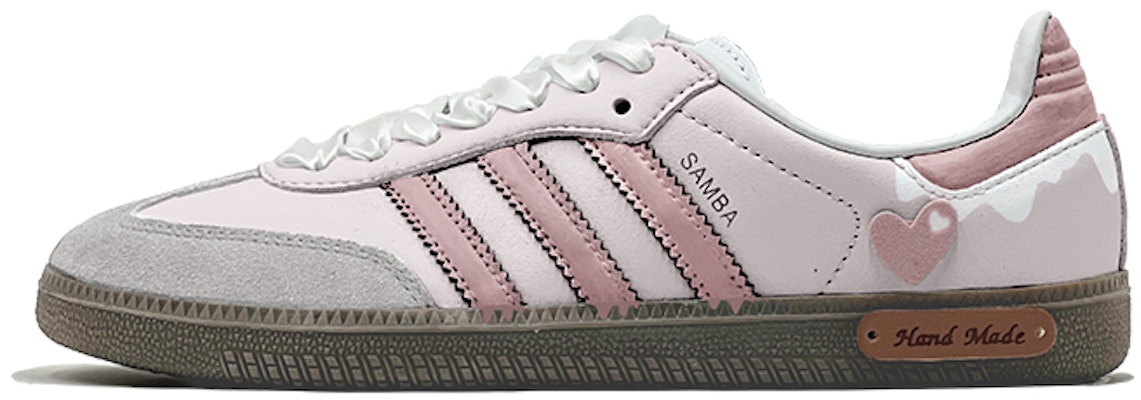【客製化球鞋】adidas originals Samba OG 復古風 粉色愛心 限定鞋盒 低筒 板鞋 男女款 粉白 Order 【客製化球鞋】adidas originals Samba OG 復古風 粉色愛心 限定鞋盒 低筒 板鞋 男女款 粉白