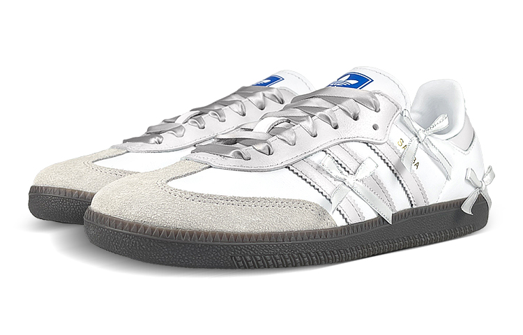 Lookbook カスタム Samba OG  "シルバーバレエ" (adidas) B75806(Team47-男女银芭蕾蝴蝶结)