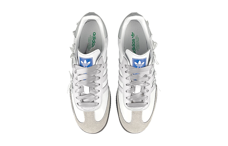 Shop カスタム Samba OG  "シルバーバレエ" (adidas) B75806(Team47-男女银芭蕾蝴蝶结)