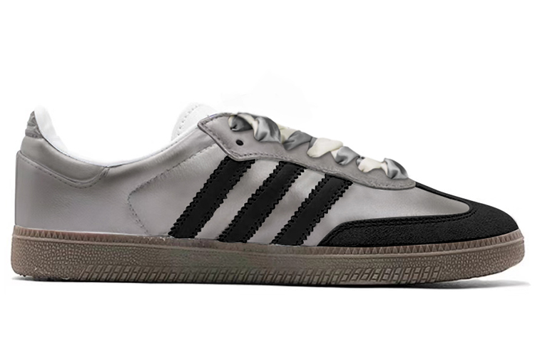 Lookbook [Kasut Tersuai] adidas Samba OG 'Perak Kelabu-Hitam Y2K' B75806(TeamY-男女款暗黑芭蕾银灰黑)