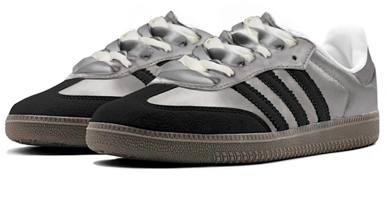 カスタムSamba OG シルバーグレー/黒 Y2K B75806(TeamY-男女款暗黑芭蕾银灰黑) Shop カスタムSamba OG シルバーグレー/黒 Y2K B75806(TeamY-男女款暗黑芭蕾银灰黑)