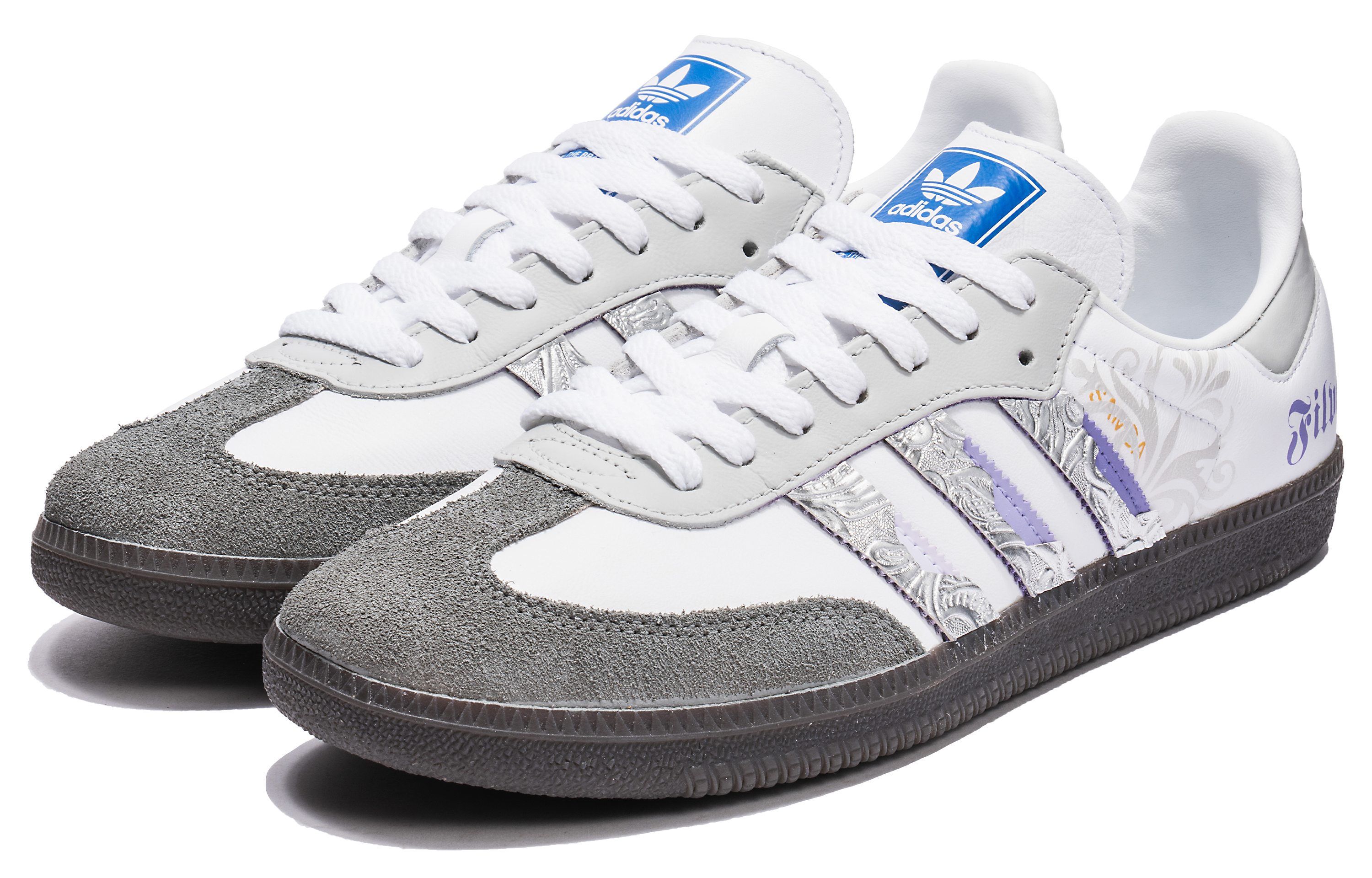 [Custom Shoes] adidas Samba 'Silver Purple Gradient Fade' 圖 4