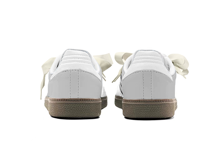 Shop [Sepatu Custom] adidas Samba OG 'Perak Putih Abu-abu' B75806(TeamY-男女款雾霾芭蕾白灰)