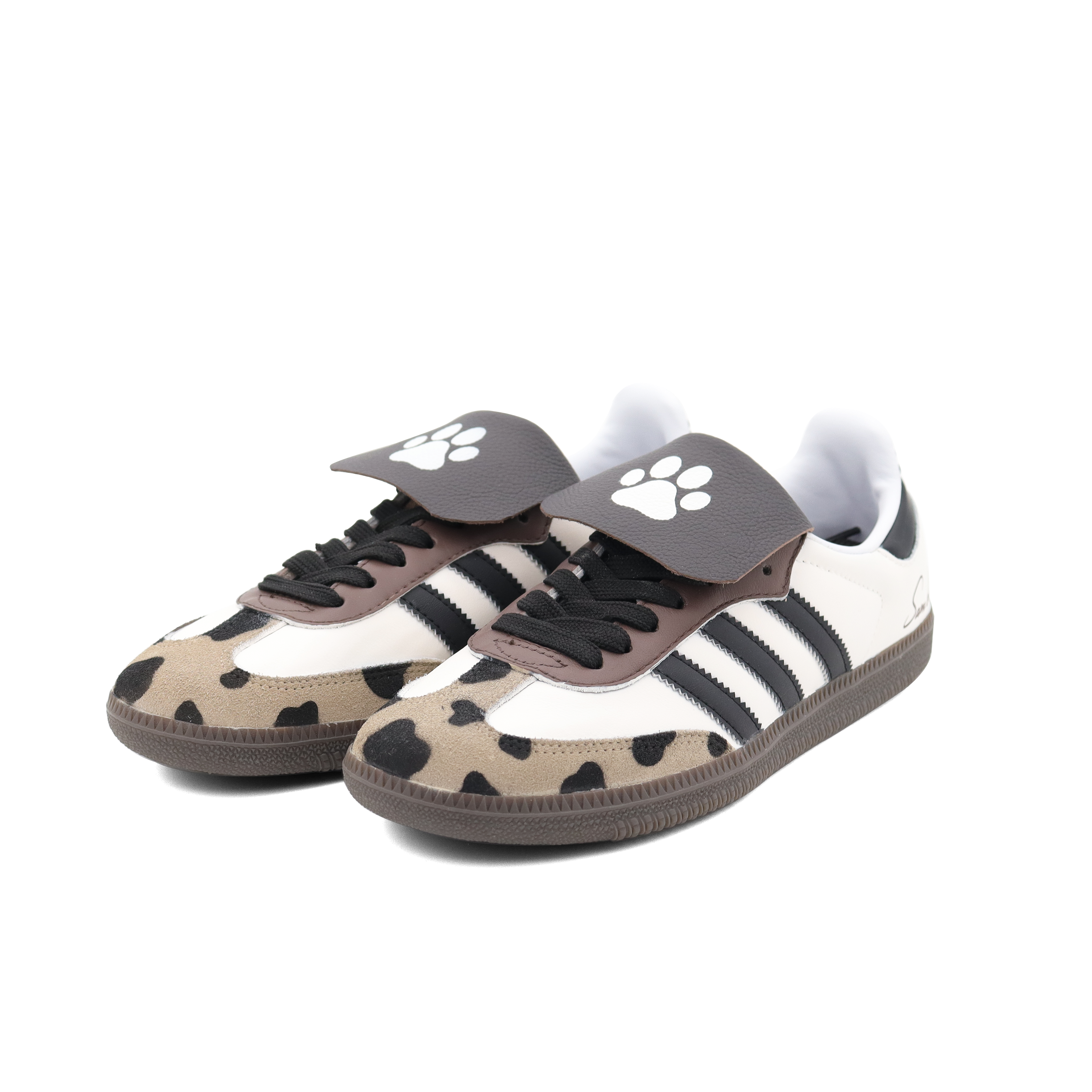 Shop カスタム サンバOG 茶白 (カスタム サンバOG ちゃしろ) B75806(Team89-斑点狗)