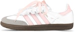 Buy 【客製化球鞋】adidas originals Samba OG 春之訊息 草莓蛋糕 翻蓋鞋舌 雪紡花邊蕾絲 蝴蝶結 逃生日記 低筒 板鞋 男女皆宜 粉白色