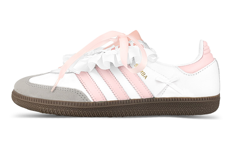 Order [Kasut Custom] adidas Samba OG 'Kek Strawberi' B75806(Team116-粉花边双鞋舌)