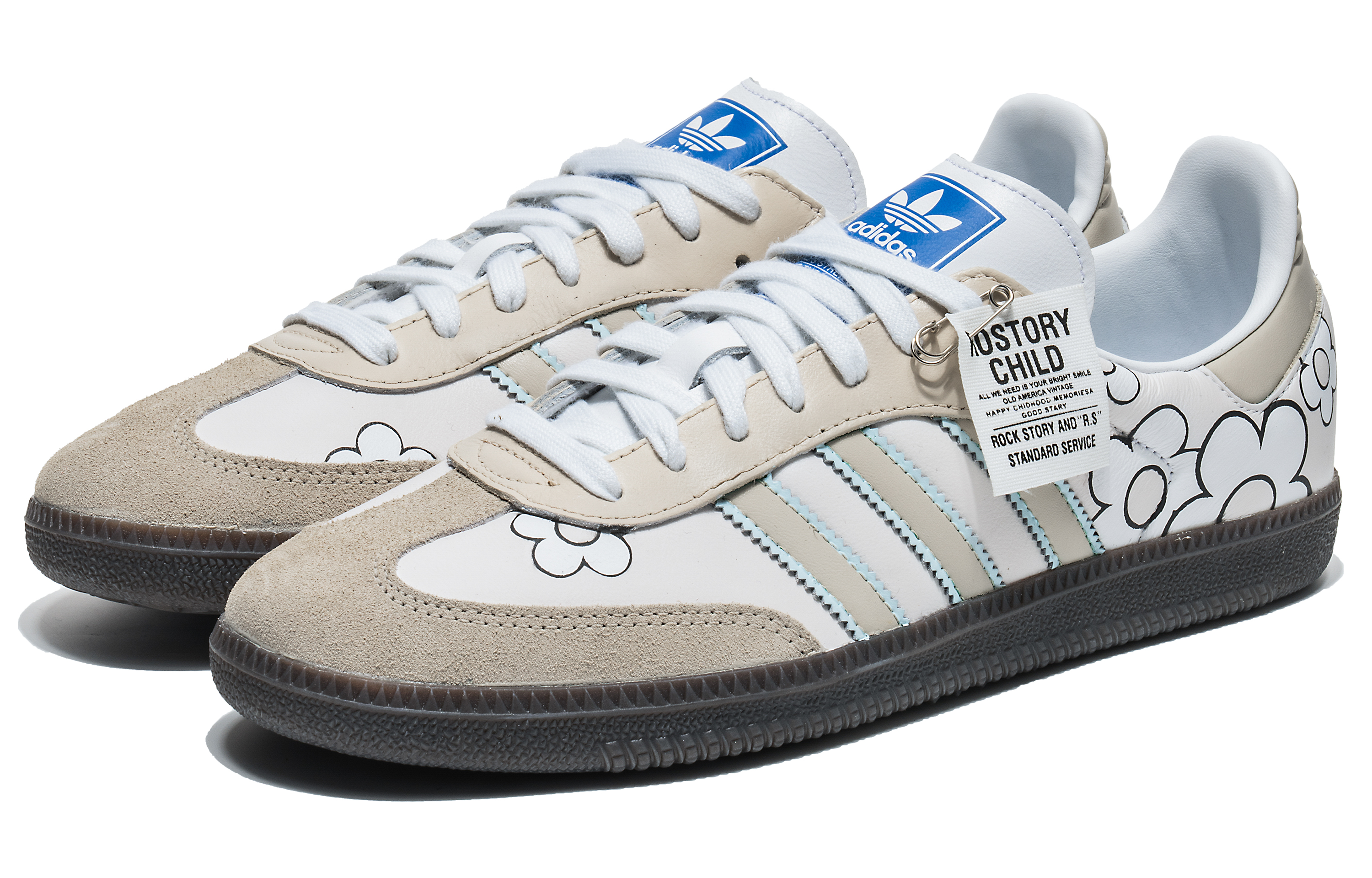 Lookbook [Sepatu Custom] adidas Samba OG 'Sunflower Abu-Abu' IG1024(Team22-太阳花Samba)