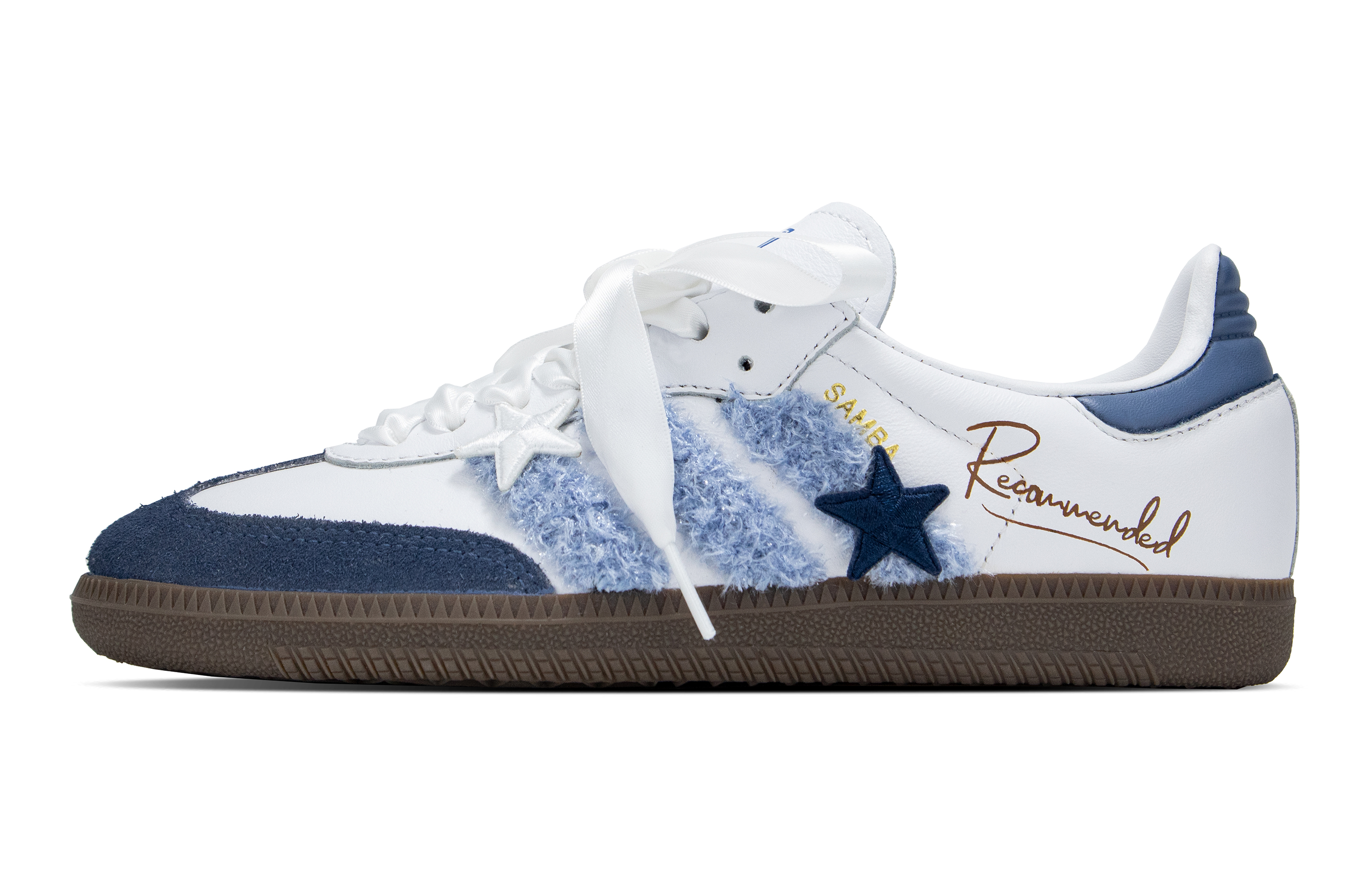 Buy 【訂製運動鞋】adidas originals Samba OG 海島星動 星星 清新 復古 低筒 板鞋 男女皆宜 白藍