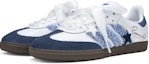 Shop 【訂製運動鞋】adidas originals Samba OG 海島星動 星星 清新 復古 低筒 板鞋 男女皆宜 白藍