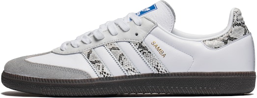 【訂製球鞋】 adidas originals Samba OG 英倫復古 白蛇 公主 蛇紋 耐磨 舒適 低筒 板鞋 男女同款 灰色 Order 【訂製球鞋】 adidas originals Samba OG 英倫復古 白蛇 公主 蛇紋 耐磨 舒適 低筒 板鞋 男女同款 灰色