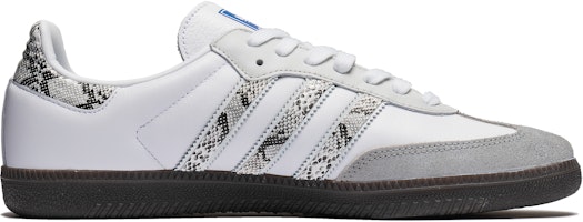 【訂製球鞋】 adidas originals Samba OG 英倫復古 白蛇 公主 蛇紋 耐磨 舒適 低筒 板鞋 男女同款 灰色 Lookbook 【訂製球鞋】 adidas originals Samba OG 英倫復古 白蛇 公主 蛇紋 耐磨 舒適 低筒 板鞋 男女同款 灰色