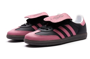 【訂製球鞋】adidas originals Samba OG 野薔薇 甜酷 美式 低筒 滑板鞋 男女款 黑粉 Lookbook 【訂製球鞋】adidas originals Samba OG 野薔薇 甜酷 美式 低筒 滑板鞋 男女款 黑粉