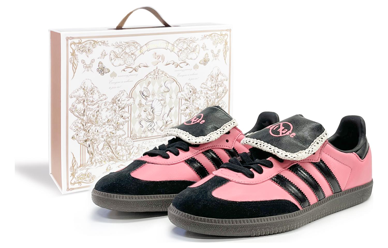 [Custom Shoes] adidas Samba OG Black Pink 'Forbidden Scroll'
