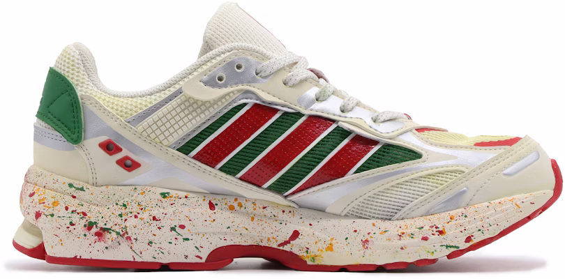 【訂製運動鞋】 adidas Spiritain 2000 派對 復古做舊 耐磨防滑 低筒 跑步鞋 男款 白紅綠 Lookbook 【訂製運動鞋】 adidas Spiritain 2000 派對 復古做舊 耐磨防滑 低筒 跑步鞋 男款 白紅綠