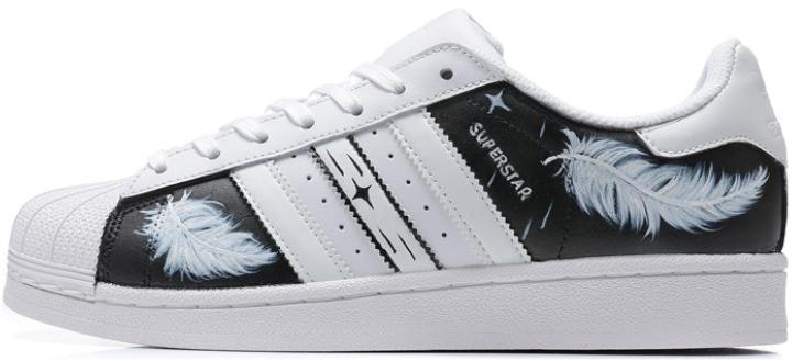 custom-shoes-adidas-superstar-color-changing-black-white-feather