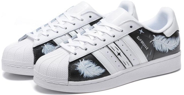 아디다스 슈퍼스타 '변색 깃털' (블랙/화이트) B27136(Team54-星空变色羽毛) Lookbook 아디다스 슈퍼스타 '변색 깃털' (블랙/화이트) B27136(Team54-星空变色羽毛)