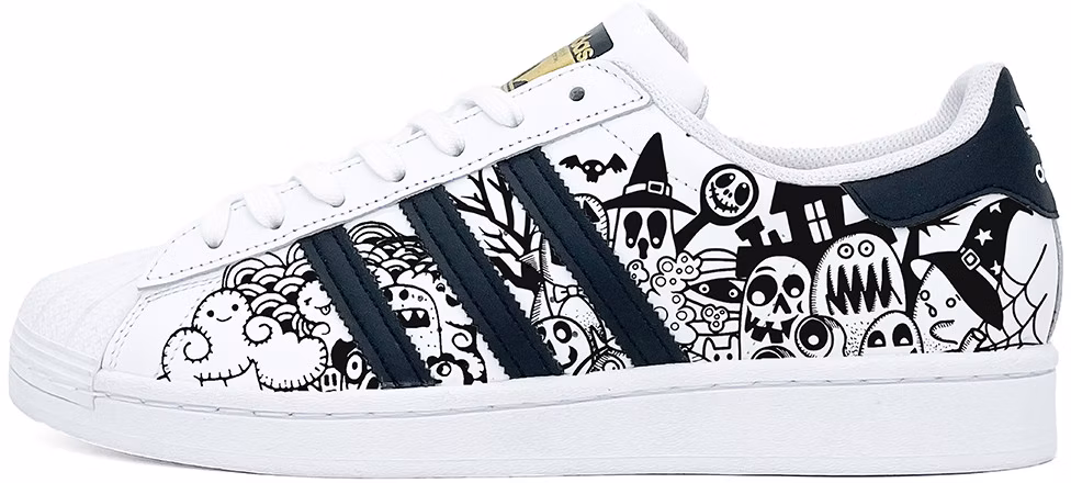 custom-shoes-adidas-superstar-halloween-monster-black