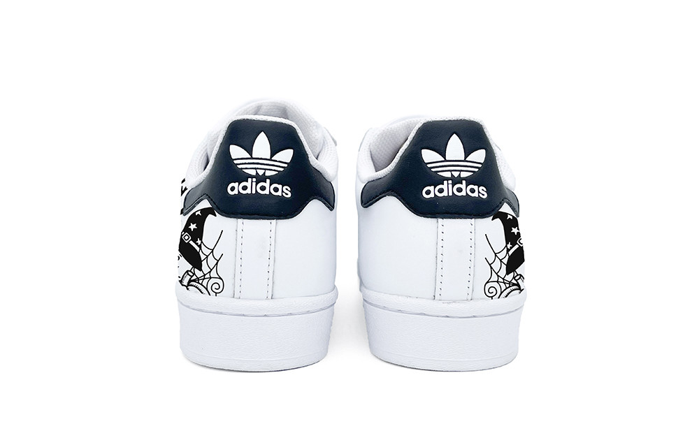 [Custom Shoes] adidas Superstar 'Halloween Monster Black' 圖 5